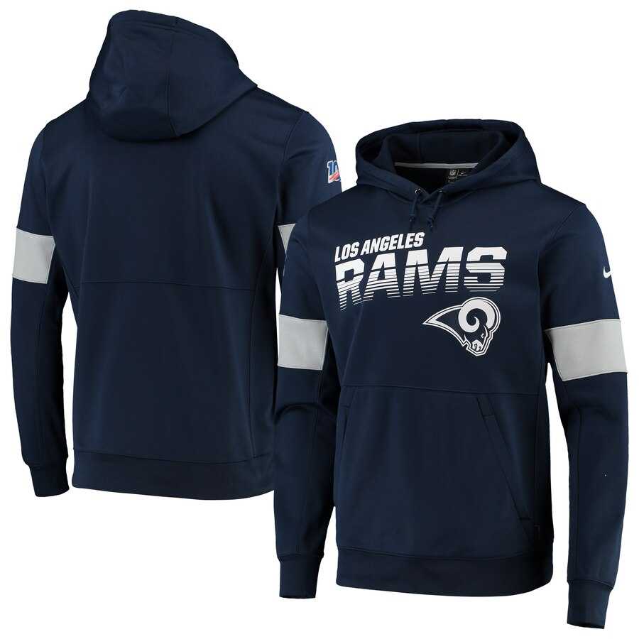 Los Angeles Rams Nike Sideline Team Logo Performance Pullover Hoodie Navy,We sell and wholesale Los Angeles Rams Nike Sideline Team Logo Performance Pullover Hoodie Navy on line form chian!